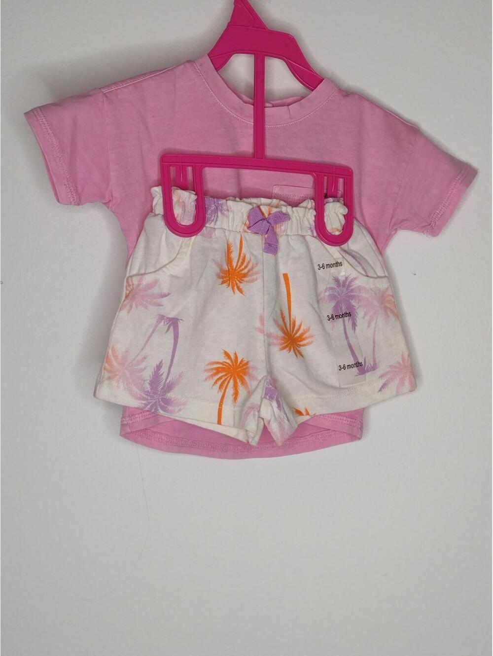 NWT First Impressions Baby Girl White Tropical Shorts Size 3-6M